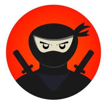 Ninja Icon In Linear Style Vector, Violent, Lineal Icon, Flat Icon PNG ...