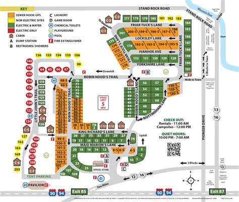 Camping Site Maps - Sherwood Forest Camping & RV Park