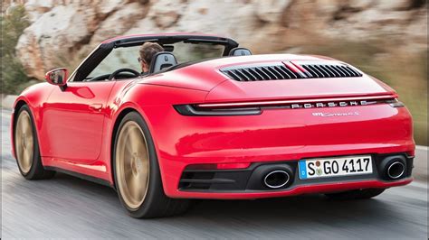 2020 Red Porsche 911 Carrera 4S Cabriolet - Pure Driving Pleasure - YouTube