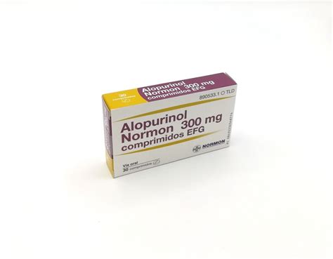 ALOPURINOL NORMON 300 mg COMPRIMIDOS EFG , 30 comprimidos. Precio: 2.81€.