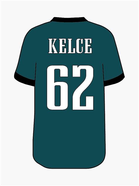 "Jason Kelce Eagles Jersey" Sticker for Sale by SmpleGphicFinds | Redbubble