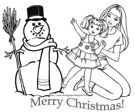 50+ Barbie christmas coloring pages to print info