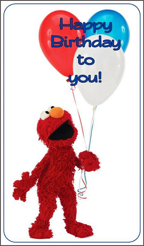 Elmo Happy Birthday to you! | Feliz cumpleaños, Elmo, Tarjetas de ...