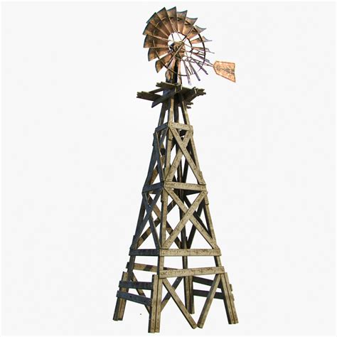 Old Farm Windmill 3D Model .max .obj .fbx - CGTrader.com