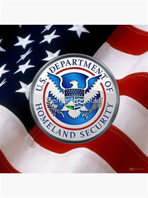 "U.S. Department of Homeland Security - DHS Emblem over American Flag ...