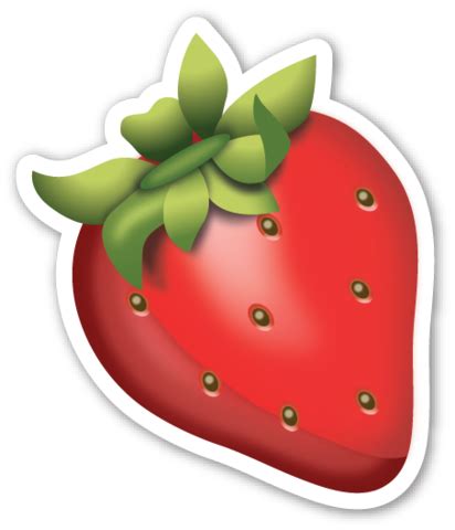 Strawberry | EmojiStickers.com Emoji Stickers, Tumblr Stickers ...