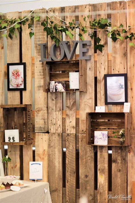 Wooden Pallet Wedding Backdrop Eco-Friendly | Rustic Wooden backdrop