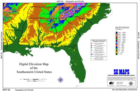 Interactive Elevation Map Of Florida Printable Maps | Images and Photos ...