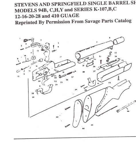 Single Shot Shotgun Parts Diagram