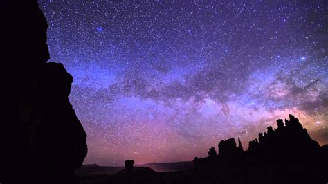 Bryce Canyon Night Sky Timelapse - Sunset Point - YouTube