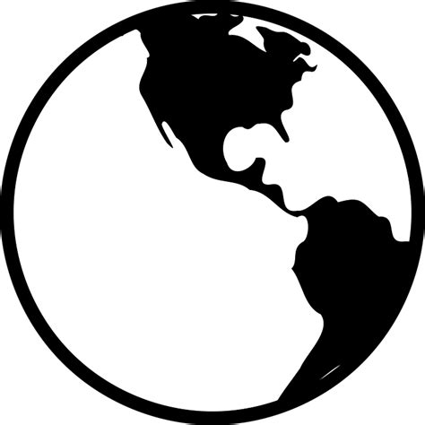 Vector gratis: Mundo, La Tierra, Negro, Blanco - Imagen gratis en Pixabay - 306260