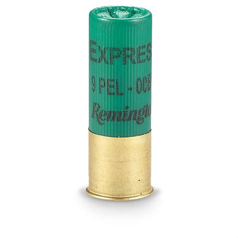 Remington, 12 Gauge, 2 3/4" Shells, 00 Buckshot, 9 Pellet, 25 Rounds - 292084, 12 Gauge Shells ...