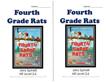 Fourth Grade Rats by Jerry Spinelli by iTeach 2nd | TPT