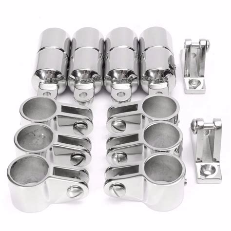 Marine Boat 316 Stainless Steel Bimini Top Hardware Fitting Set 4 Bow 1 ...