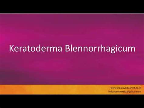 Keratoderma Blennorrhagicum