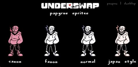 UNDERSWAP papyrus sprites | Undertale AUs Amino