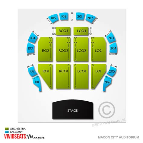 Macon City Auditorium Seating Chart | Vivid Seats