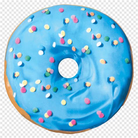 Donut, Ice cream Donuts Frosting & Icing Pillow Blue, donut, blue, teal png | PNGEgg