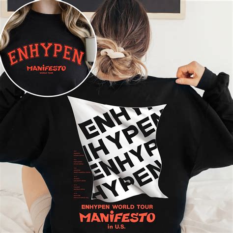 Enhypen World Tour Manifesto 2022 Setlist Merch, Enhypen Manifesto Tour ...