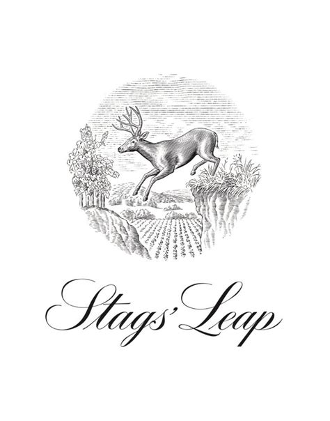 the logo for stag's leap winery, with an image of a deer