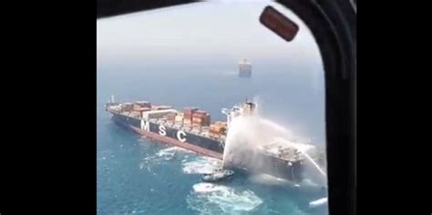 Report claims seafarer has died in fire on MSC container ship | TradeWinds