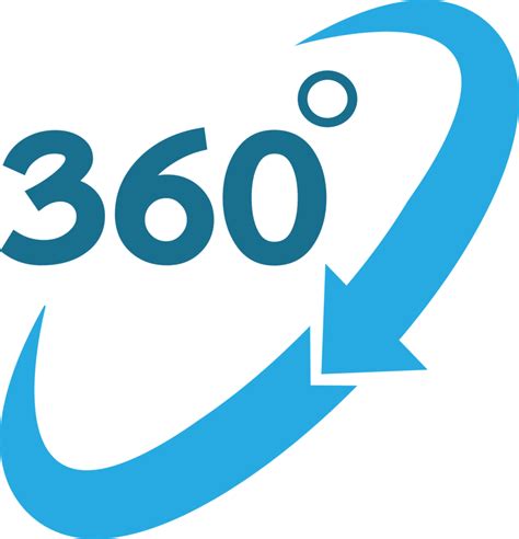 Simple 360 Degree icon sign design 9385839 PNG