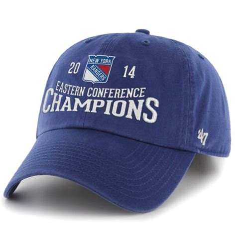 New York Rangers '47 Brand 2014 NHL Eastern Conference Champions Clean Up Adjustable Hat - Royal ...