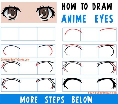 How To Draw Easy Anime Eyes Step By Step