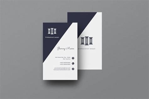 20+ Elegant Lawyer Business Card Templates – Creatisimo