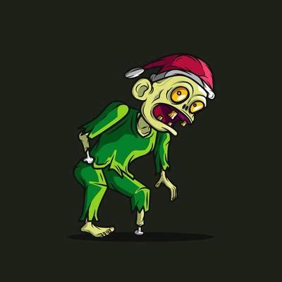 Zombie Santa Vector Art, Icons, and Graphics for Free Download