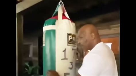 Mike tyson explains why he has numbers on the punch bag - YouTube