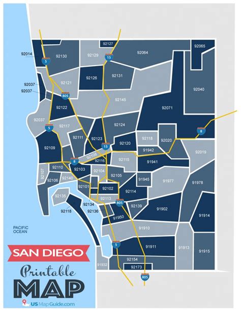 San Diego CA Zip Code Map [Updated 2022]