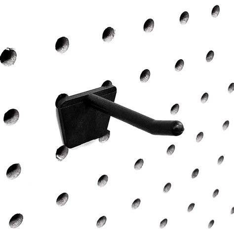 2" Plastic Economy Peg Hooks for Slatwall and Pegboard, Black, 50 Pack - Walmart.com