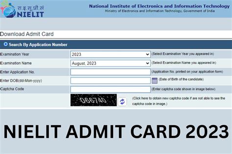 NIELIT Admit Card 2023: Scientist / Technical Assistant Hall Ticket Link