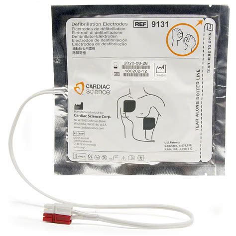 Cardiac Science Adult Defibrillation Electrode Pads - 9131-001 | AED Superstore