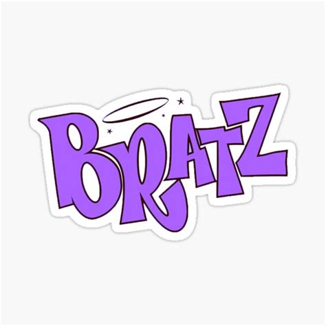 "Dark Purple Bratz Logo" Sticker for Sale by lanakilajean | Redbubble