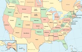 Maps of the United States: USA Map of 52 States