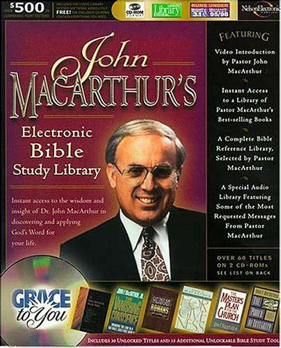 John Macarthur's Electronic Bible Study Library - MacArthur, John: 9780785213949 - AbeBooks