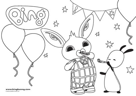 Bing nyuszi kifestő színező // Bing bunny coloring page