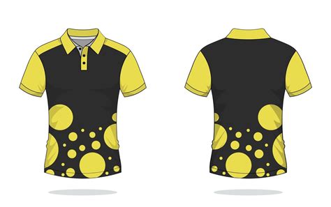 Tshirt polo design, yellow template 19493315 Vector Art at Vecteezy