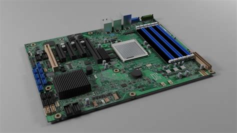 Motherboard - Computer free 3D model | CGTrader