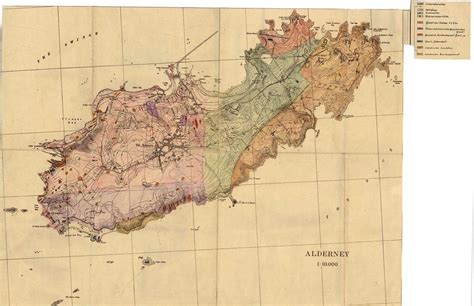 BGS Geoheritage – images from the collections: Geological map of Alderney