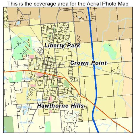 Aerial Photography Map of Crown Point, IN Indiana