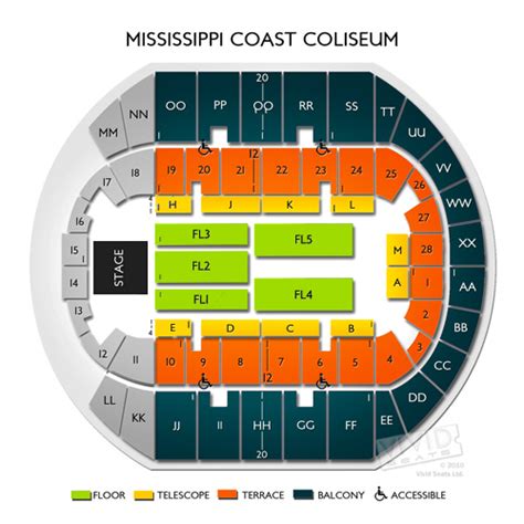 Mississippi Coast Coliseum Seating Chart | Vivid Seats