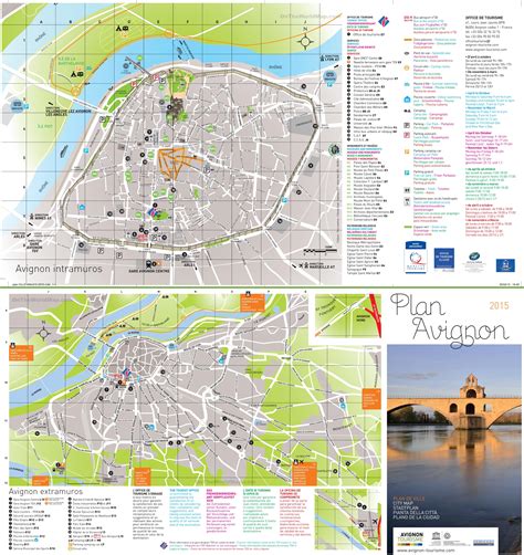 Avignon tourist map