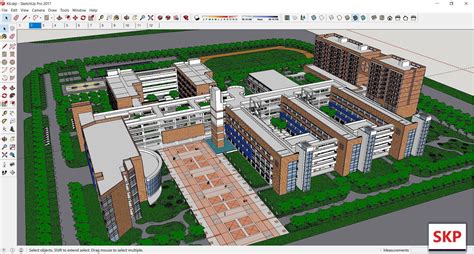 3D model Sketchup school K6 | CGTrader