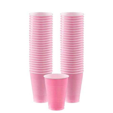 Big Party Pack New Pink Plastic Cups, 12 Oz., 50 Ct. - Walmart.com - Walmart.com