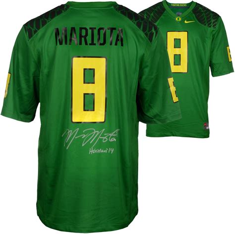 Autographed Marcus Mariota Oregon Jersey Fanatics Authentic COA -Item ...