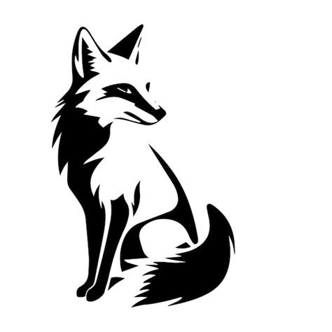 Premium Vector | Fox silhouette vector drawing