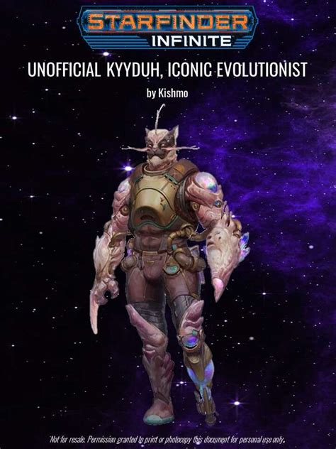 Unofficial Kyyduh, Iconic Evolutionist - Paizo | DriveThruRPG.com